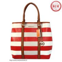 michael kors striped groot rood bakken Handtassen Prijs 9cude297